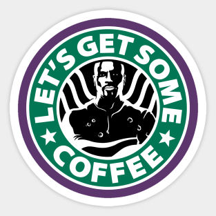 Cage doesn't like coffee. Sticker